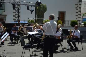 Muestra de artesanía y concierto de la Banda de Música de Telde (Foto Francisco Javier Santana/TA)